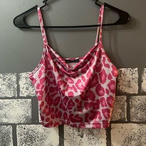 Pink tank/crop top ✅